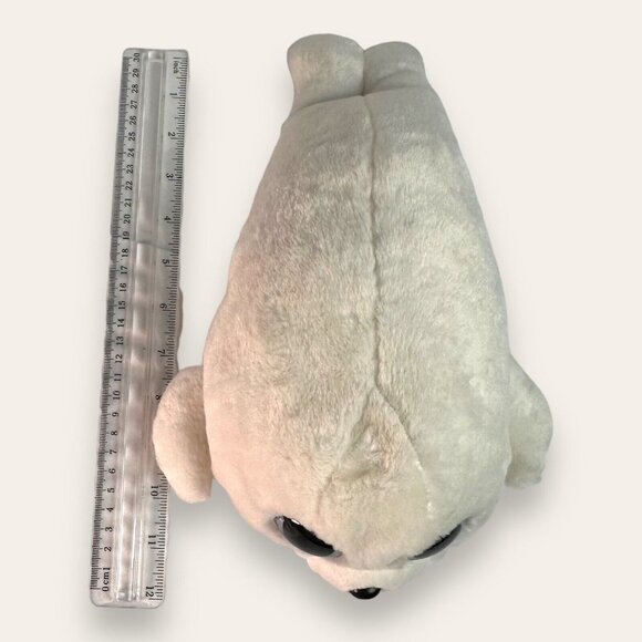 Ty Beanie Boo ICY White Seal PuP 12” 2016 Plush Blue Sparkling Eyes NWOT Mint - Picture 13 of 14